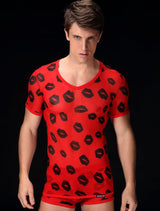 Men's Kiss Me Mesh Tank Top