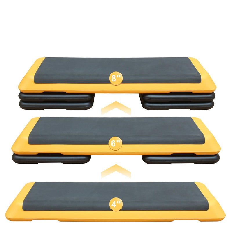 Adjustable Aerobic Stepper Fitness Stepper With 4 Lifts Fitness And Exercise Platform Trainer