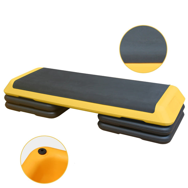 Adjustable Aerobic Stepper Fitness Stepper With 4 Lifts Fitness And Exercise Platform Trainer
